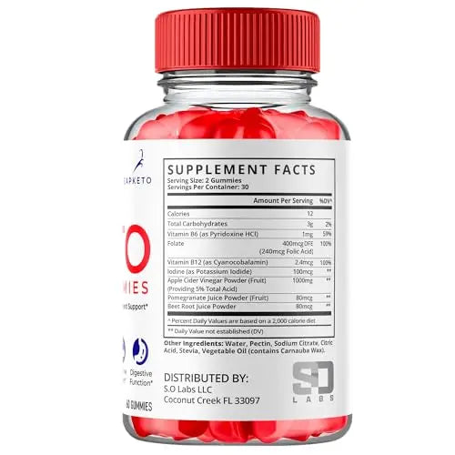 (3 Pack) Keto Leap ACV Gummies, Keto Leap Gummies Advanced 1000MG, Keto Leap ACV S.O Labs Au supplements