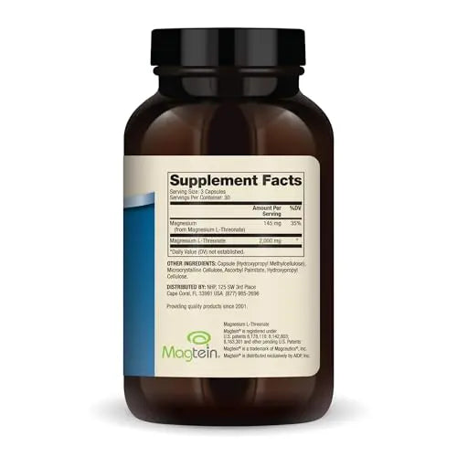 Dr. Mercola Magnesium L-Threonate, 30 Servings (90 Capsules), Dietary Supplement Dr. Mercola Au supplements