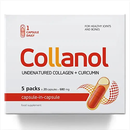 Collanol - Innovation in The Care of Healthy Joints - Liquid Formula in a Double Capsule 3D Collagen Collanol Au supplements