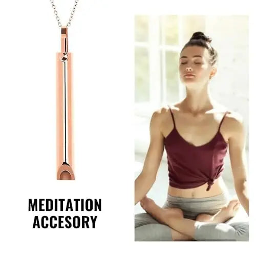 Mariscal Anxiety Breathing Necklace - Rose Gold Anti Anxiety Necklace Breathing for Women and Men Mariscal Store Au supplements