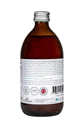 VitaZam Marine Collagen Liquid 10000mg with Hyaluronic Acid, Hydrolysed Peptide, Biotin for Hair, Skin, Nails, Joint, and Muscles, 500 ml VitaZam Au supplements
