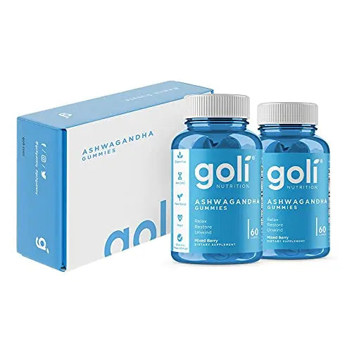 Goli Ashwagandha & Vitamin D Gummy 120 Count - Relax. Restore. Unwind Goli Au supplements