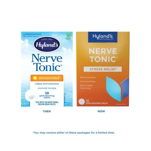 Hyland's Naturals Nerve Tonic Stress Relief Tablets, Natural Relief of Restlessness, Nervousness Hyland's Au supplements