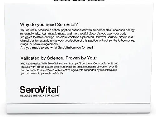 Sero-Vital Renewal Complex - Reverse The Signs of Aging - Clinically Tested to Increase Human Growth Serovital Au supplements