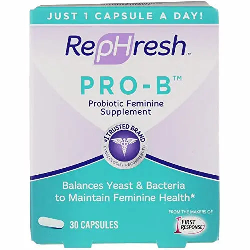 RepHresh Pro-B Vaginal Probiotic Feminine Supplement One Bottle 30 Count Rephresh Au supplements