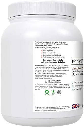 Complementary Supplements | BodyFuel Brown Rice Protein Powder Plus Chicory, Green Tea Complementary Supplements Au supplements