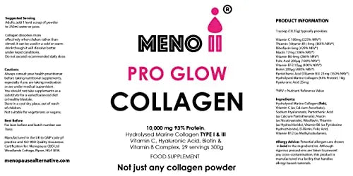 Meno II PRO Glow Marine Collagen Powder 10,000mg - High-Potency Supplements for Women Skin Hydration Meno II Au supplements