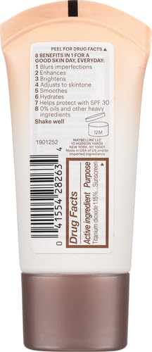 Maybelline Dream Fresh Skin Hydrating BB cream, 8-in-1 Skin Perfecting Beauty Balm with Broad Spectrum SPF 30