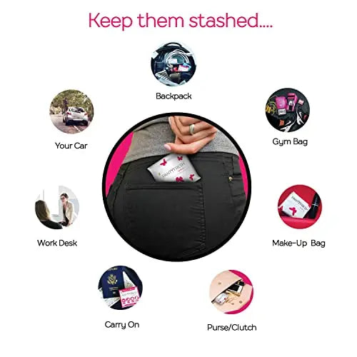 to-Go Panty Kit Includes 4 Items Seamless Thong Underwear Fresh Wipe Pantyliner & Washbag Travel Panty Fresh Au supplements