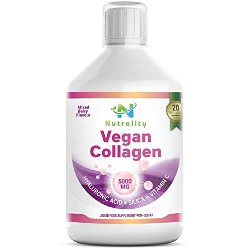 Nutrality Vegan Liquid Collagen | Premium-Grade 5000mg Hydrolyzed Collagen Peptides with Silica, Biotin Nutrality Au supplements
