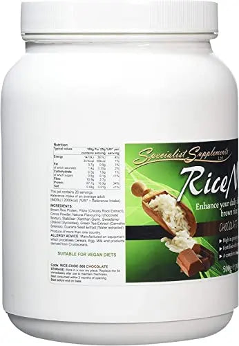 Specialist Supplements RiceNourish Chocolate Flavour Protein Powder 500g Specialist Supplements Au supplements