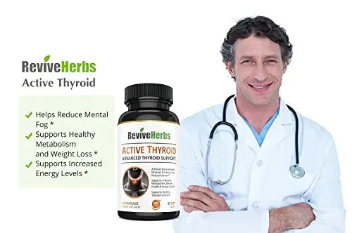 Revive Herbs Premium Thyroid Support with Ashwagandha, Iodine, Selenium, Magnesium Revive Herbs Au supplements