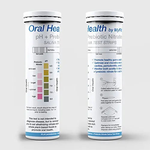 pH and Prebiotic Nitric Oxide Test Strip by MyFitStrip - Track and Monitor Saliva Alkalinity MyFitStrip Au supplements