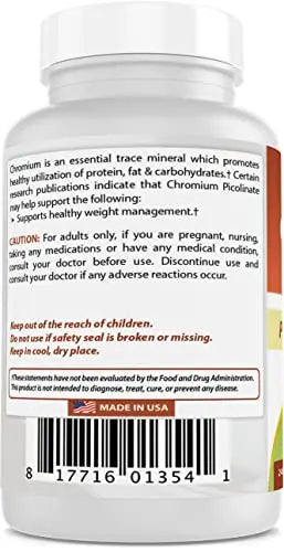 Best Naturals Chromium Picolinate Tablet, 200 mcg, 240 Count Best Naturals Au supplements