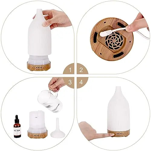 Coolego Ceramic Diffuser, 100ml Essential Oil Diffuser Ultrasonic Cool Mist Aromatherapy Diffuser Coolego Au supplements