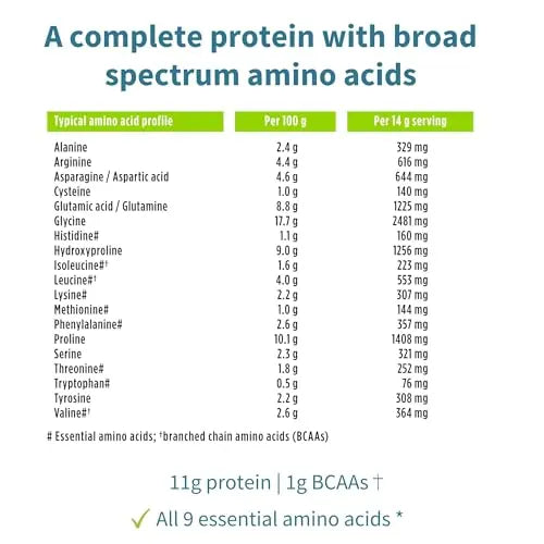Vegan Collagen Powder, Natural Vanilla Flavour, Plant-Based Peptide Protein Supplement Igennus Healthcare Nutrition Au supplements