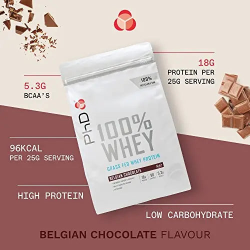 PhD Nutrition 100 Percent Whey, Grass Fed Whey, Lean Muscle Protein Powder PhD Au supplements