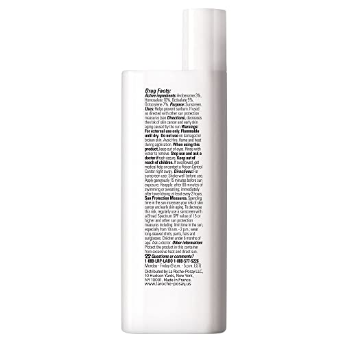 La Roche-Posay Anthelios Light Fluid Facial Sunscreen SPF 60, Lightweight Sunscreen For Face, Fluid Texture, Broad Spectrum SPF + Antioxidants