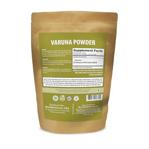 HerbsForever Varuna Powder – Crataeva Nurvala – Prostate Health – Support Prostatic, Kidneys, Gall Bladder and Urinary Tract Health – Non GMO, Organic, Vegan – 454 GMS Herbsforever Au supplements