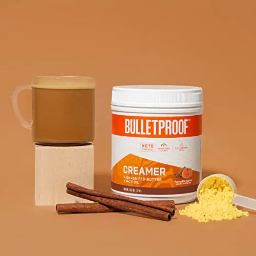 Bulletproof Pumpkin Spice Creamer, 14.8 Ounces, Keto Coffee Powder Creamer Bulletproof Au supplements