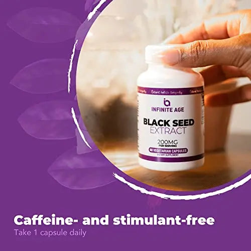 INFINITE AGE Dry Organic Black Seed Oil Extract Capsules - Nigella Sativa Seed Extract INFINITE AGE Au supplements
