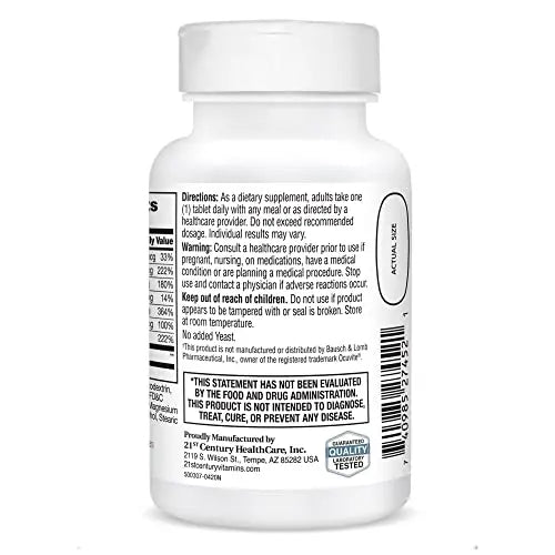 21st Century Healthy Eyes with Lutein Tablets, 60 Count, White (27452) 21st Century Au supplements