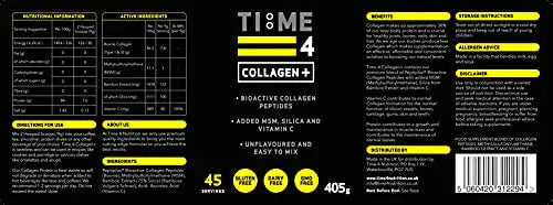 Time 4 Collagen + 45 Servings – Pure Hydrolysed Collagen Powder for Women & Men Time 4 Nutrition Au supplements