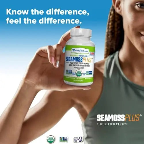 Power By Naturals Sea Moss Plus - USDA Certified Organic Wildcrafted Irish Seamoss Power By Naturals Au supplements