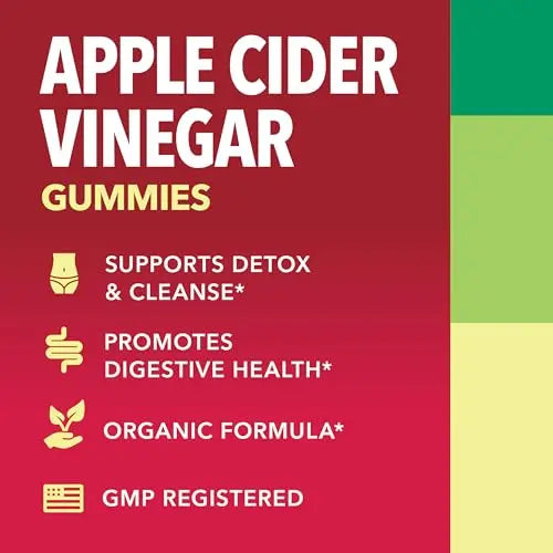 HAVASU NUTRITION Organic Apple Cider Vinegar Gummies with The Mother | Metabolism Stomach Control & Energy Support | Vegan & Non-GMO Natural Apple Flavor | 30 Count HAVASU NUTRITION Au supplements