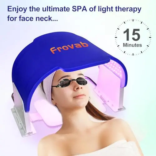 Frovab 7 in 1 Colors LED Light Therapy Mask, Red & Blue Face Mask Light Therapy, Portable & Flexiable Frovab Au supplements
