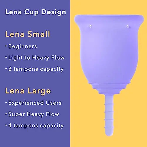 Lena Cup Reusable Menstrual Cup | Purple, Large | Experienced and Advanced Cup Users Lena Au supplements
