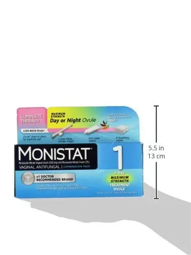 Monistat Combination Pack with 1-Ovule Insert with Applicator and External Cream Monistat Au supplements