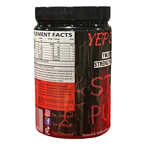 Yep Strength Stupid Pumped (Strawberry Lemonade) Yep Strength Au supplements