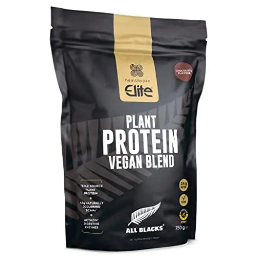 Healthspan Elite All Blacks Plant Protein Vegan Blend (750g) | 23g Protein Per Serving Healthspan Elite Au supplements