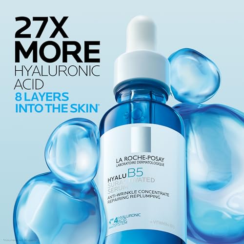 La Roche-Posay Hyalu B5 Suractivated Hyaluronic Acid Serum for Face, Vitamin B5 + Hyaluronic Acid + Glycerin