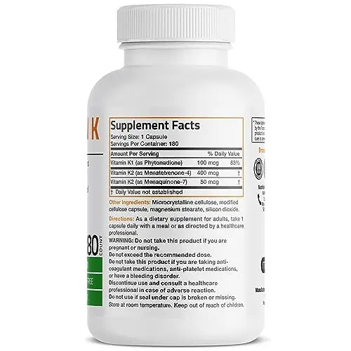 Vitamin K Triple Play (Vitamin K2 MK7 / Vitamin K2 MK4 / Vitamin K1) Full Spectrum Bronson Au supplements