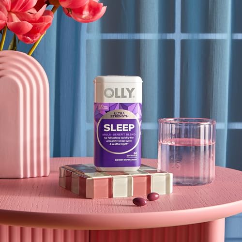 OLLY Ultra Strength Sleep Softgels, 10mg Melatonin, L-Theanine, Chamomile, Magnesium, Lemon Balm, Supports Deep Restful Sleep