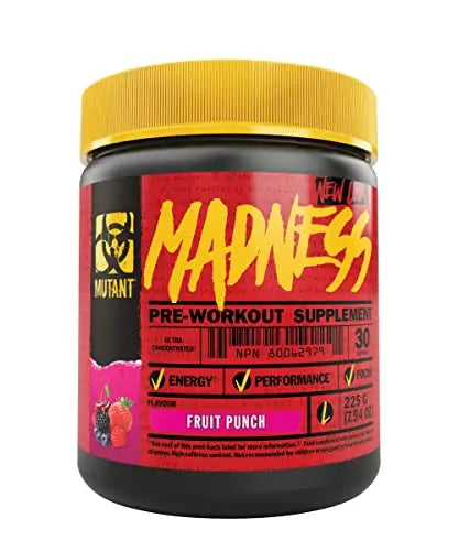 Mutant | Madness and Madness All-in | Double Pre-Workout Bundle | Fruit Punch and Melon Mutant Au supplements