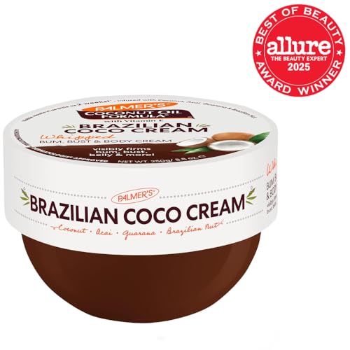 Palmer's Coconut Oil Formula Brazilian Coco Cream with Vitamin E, 8.8 Fl Oz, Whipped Bum
