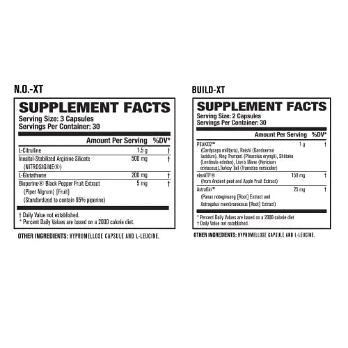 Jacked Factory Nitrosurge Pre Workout, N.O. XT Nitric Oxide Supplement & Build-XT Daily Jacked Factory Au supplements