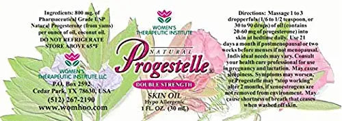 Progestelle 2 Bottles of Progesterone Skin Oil Purer Than Progesterone Cream for Women, Bioidentical Progestelle Au supplements