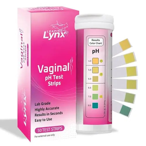 5-Minute Vaginal pH Test Kit for Women - 50 Premium-Quality Vaginal Heath pH Test Strips Included Leaping Lynx Au supplements