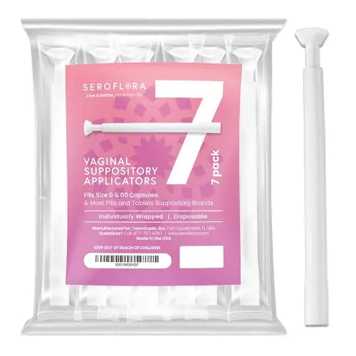 SEROVERA Seroflora Boric Acid Suppositories Applicators for Women, Individually Wrapped Pack of 7 SEROVERA Au supplements