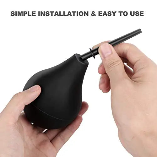 RANEU Enema Bulb Douche Enema Kit for Women & Men with 3 Nozzles (Black, 4 Piece Set) RANEU Au supplements