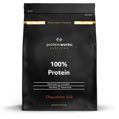 Protein Works - 100% Protein, 1.25kg, High Protein Blend, 41 Servings, Chocolate Silk Protein Works Au supplements