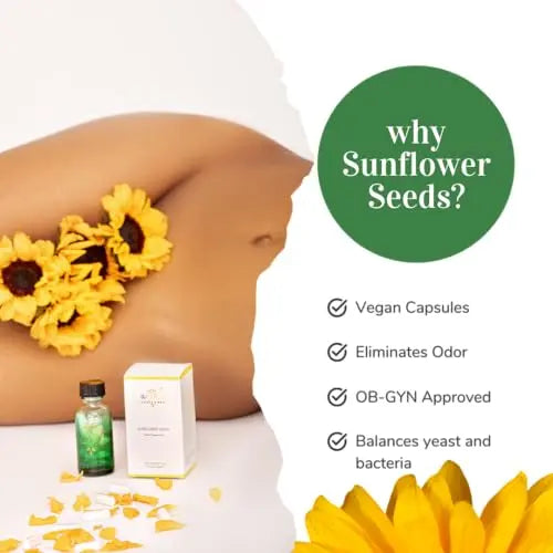 Sunflower Seeds - Vegan Vaginal Suppositories The Bare Sunflower Au supplements