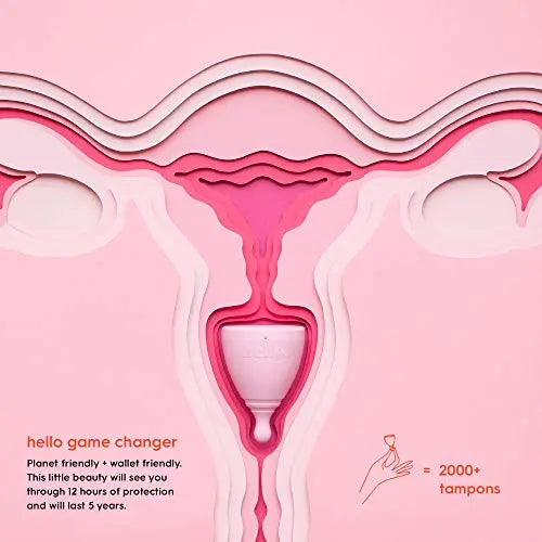 The Hello Cup Extra Small Menstrual Cup, BPA Free, Reusable, Hypoallergenic, Recyclable THE HELLO CUP Au supplements