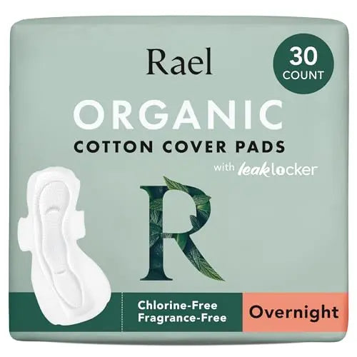 Rael Pads for Women, Organic Cotton Cover - Period Pads with Wings, Feminine Care, Sanitary Napkins Rael Au supplements