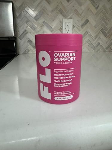 O Positiv FLO Ovarian Health Support - Hormone Balance for Women, Supplement with DIM, Myo & D-Chiro Inositol, Folic Acid - Supports Healthy Ovulation
