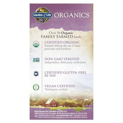 Garden of Life Organics Multivitamin for Women - Women's Once Daily Multi - Whole Food Multi with Iron, Biotin, Vegan Organic Womens Multivitamin for Health Garden of Life Au supplements